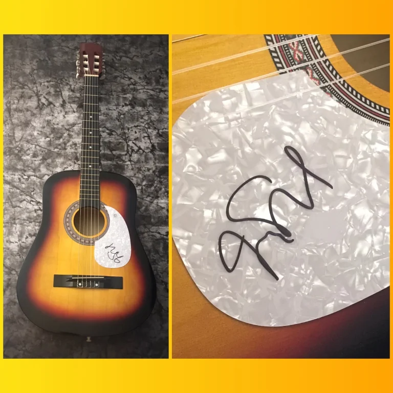 Chitarra Acustica Firmata Da JIMMY STAFFORD Del Gruppo GFA Train