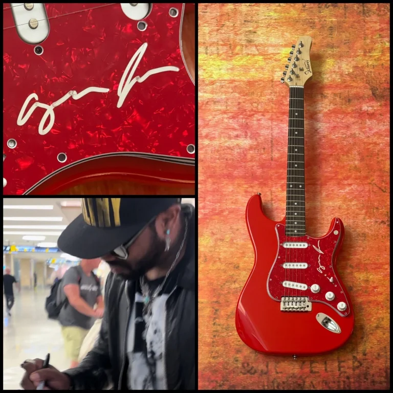 GFA Figlio Dello Stato Star * AYRON JONES * Chitarra Elettrica Firmata PROVA COA