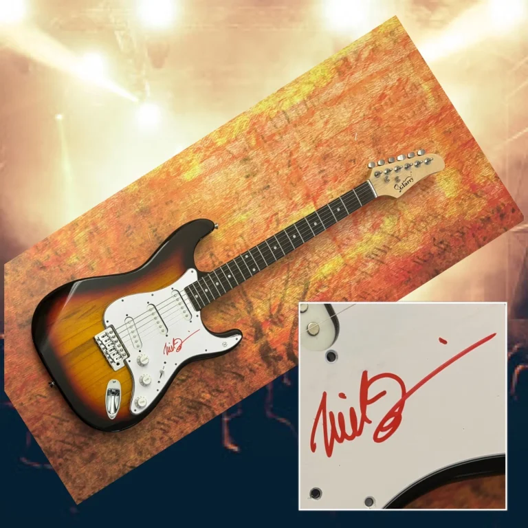 GFA Anthrax Frontman * NEIL TURBIN * Chitarra Elettrica Firmata Proof COA
