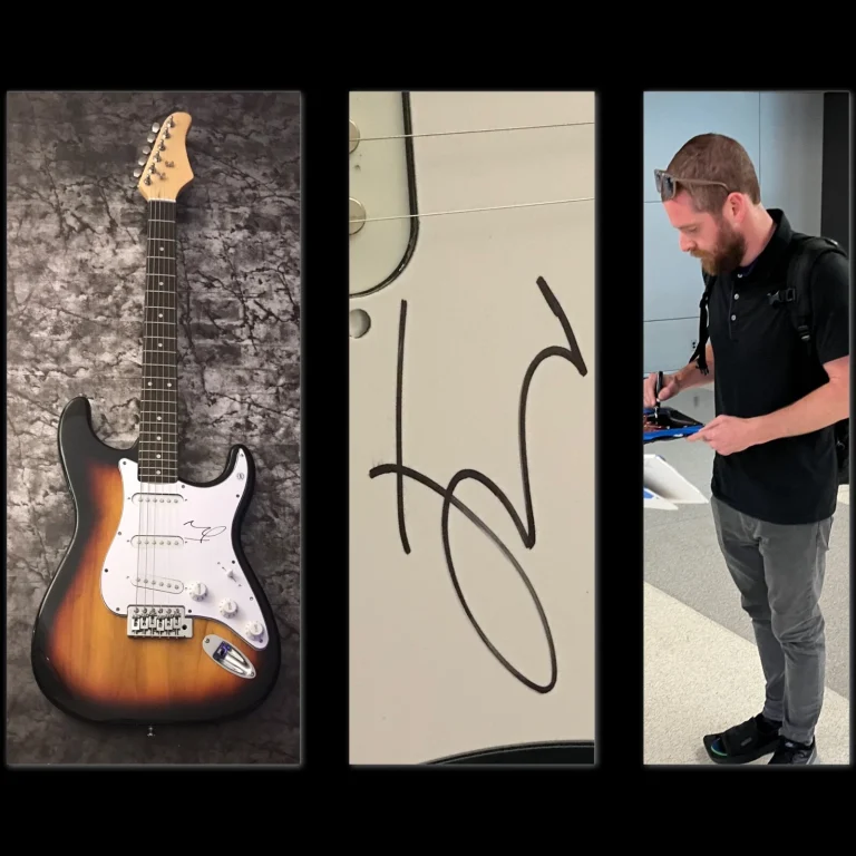 GFA Manchester Orchestra Band * ANDY HULL * Chitarra Elettrica Firmata PROVA COA