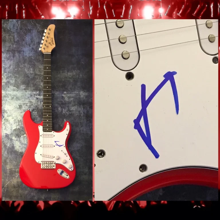 PSA Trenta Secondi Per Marte * JARED LETO * Chitarra Elettrica Firmata COA