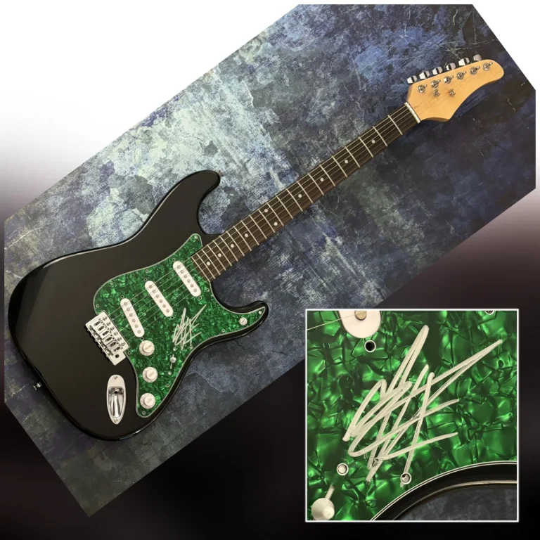 GFA The Allman Brothers Drummer Marc Quinones Autografata Elettrico Chitarra