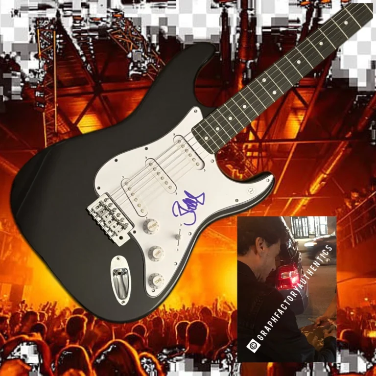 GFA Rage Against The Machine * BRAD WILK * Chitarra Elettrica Firmata PROVA COA