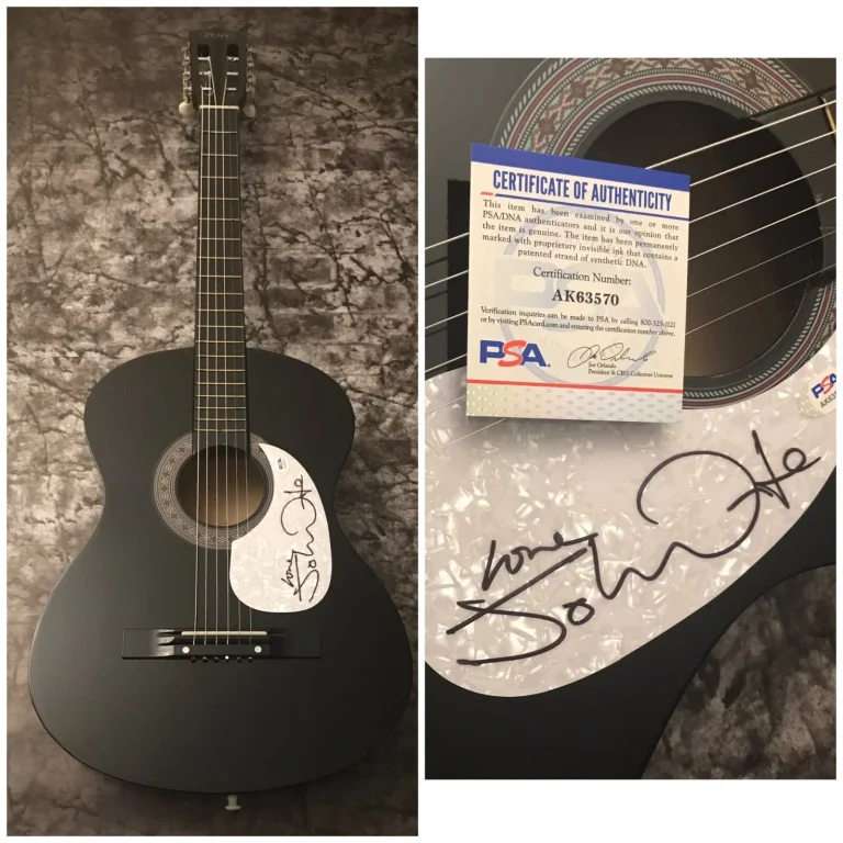PSA Bad English Missing You * JOHN WAITE * Chitarra Acustica Firmata COA