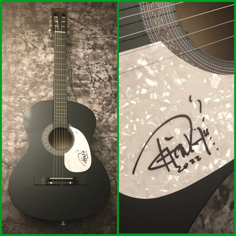 GFA Up In Smoke Star * TOMMY CHONG * Chitarra Acustica Firmata T1 COA