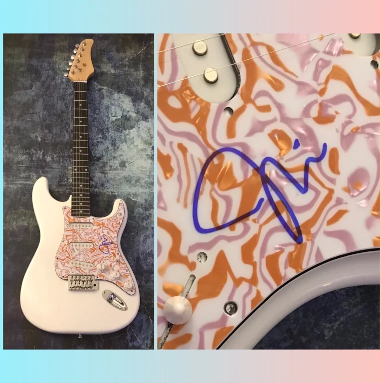 GFA Reale Amore Bambino Stella Padre John Misty Firmato Elettrico Chitarra / COA