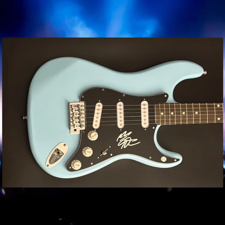 GFA Blues Star CHRISTONE KINGFISH INGRAM Signed Electric Guitar PROOF COA
