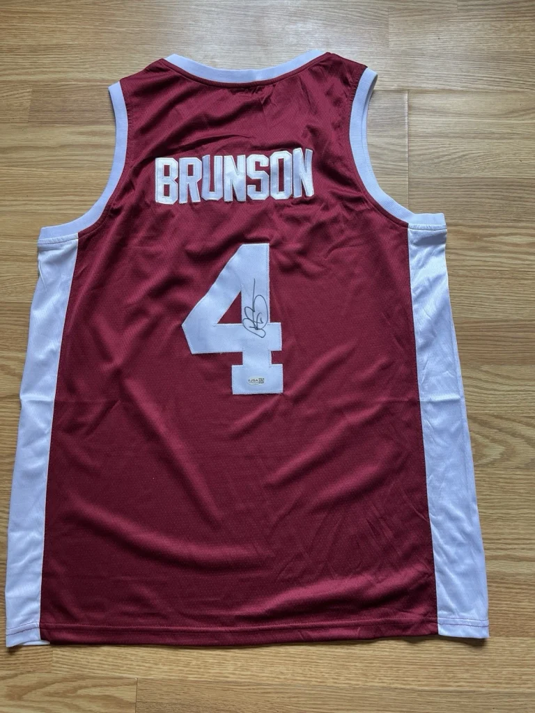 TEMPLE OWLS RICK BRUNSON SIGNED AUTOGRAPHED JERSEY JSA COA NY KNICKS CHAMPS RARE