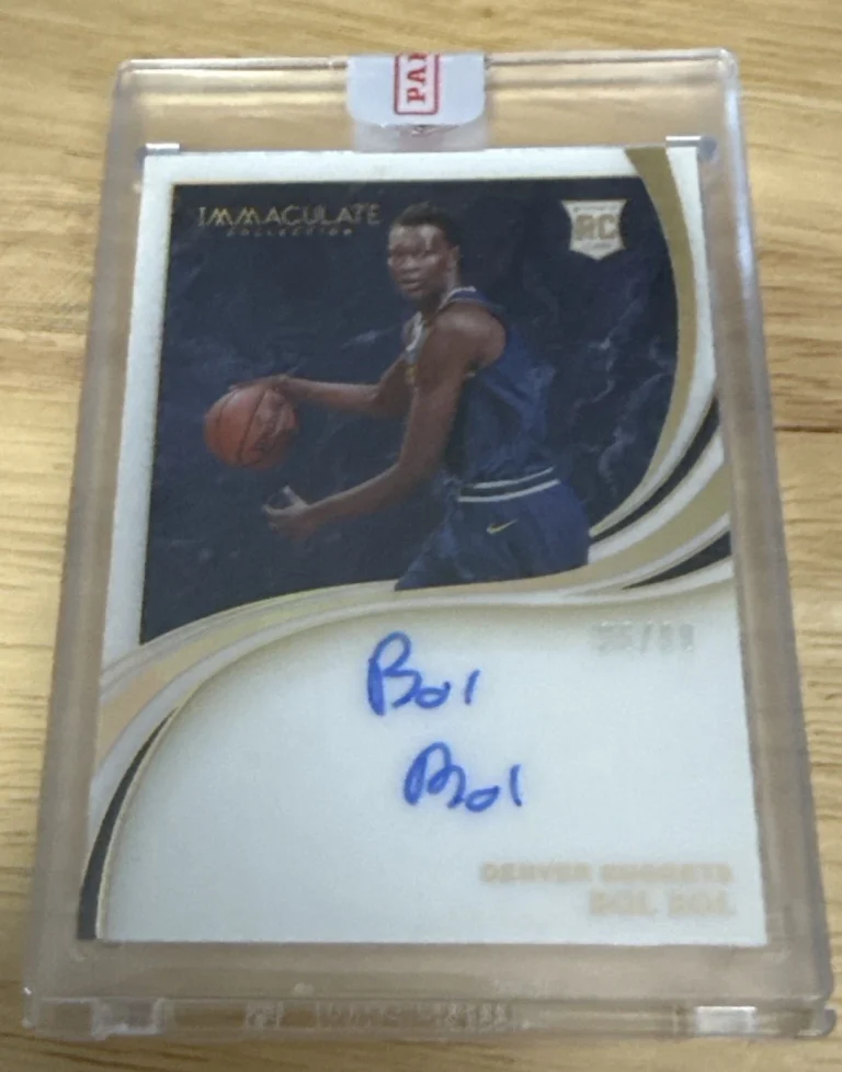 2019-20 Immaculate Bol Bol RC SSP ON CARD AUTO ACETATE # 35/99 SEALED PANINI