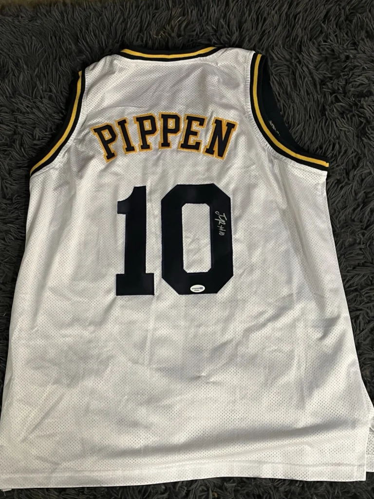 CALIFORNIA GOLDEN BEARS-JUSTIN PIPPEN SIGNED AUTOGRAPHED BASKETBALL JERSEY ACOA