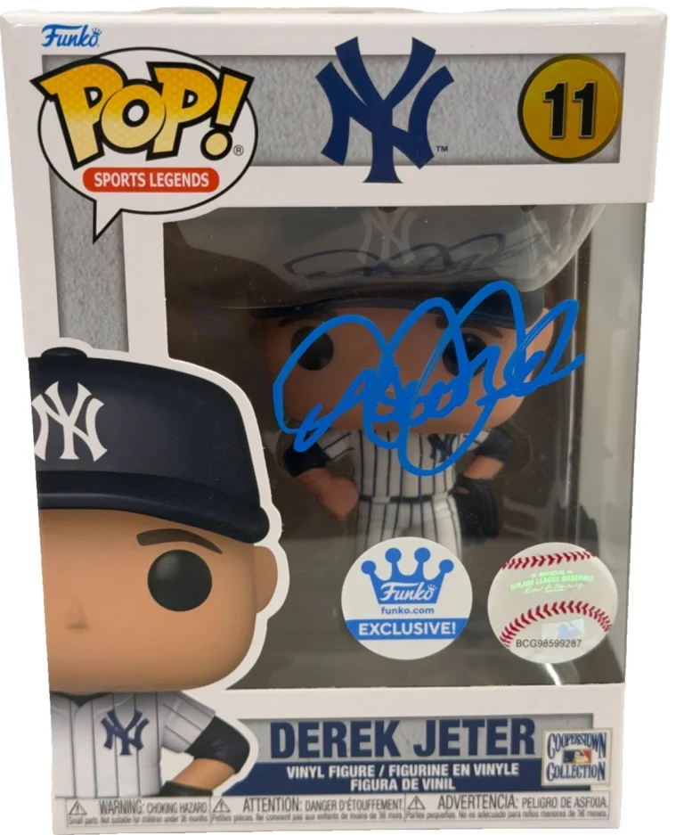 Derek Jeter Signed New York Yankees Funko Authentic Autograph Beckett LOA