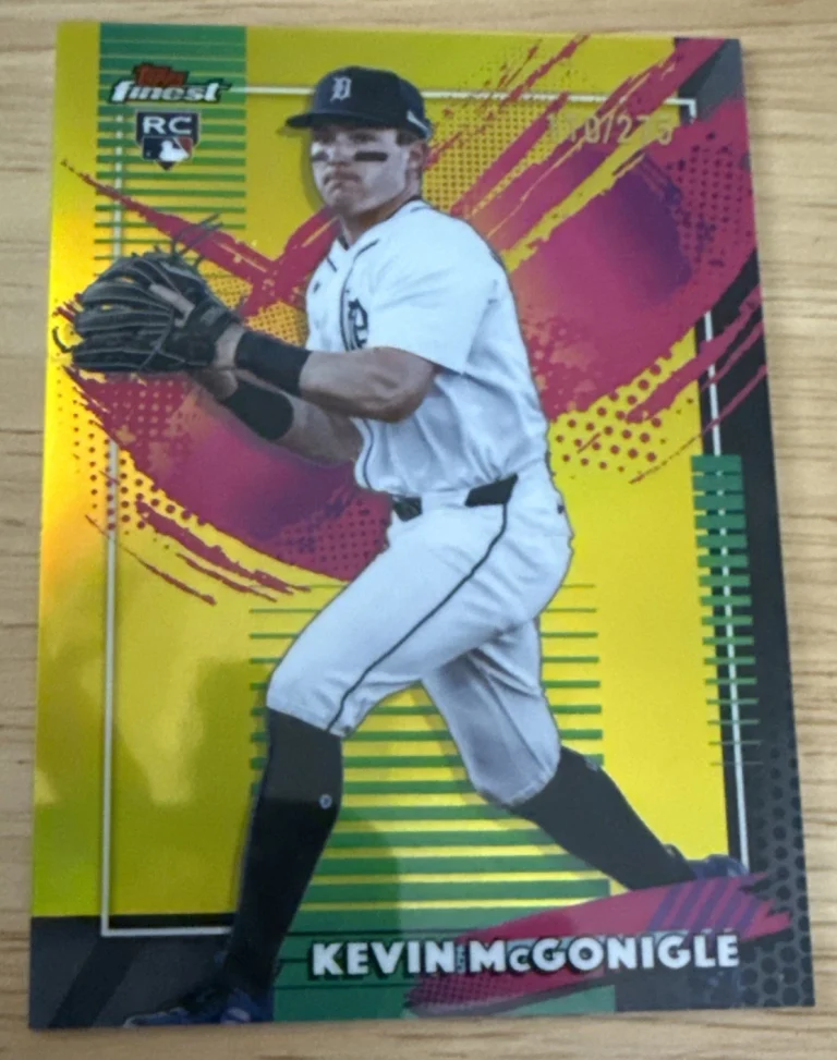 2026 Topps Finest Kevin McGonigle Rookie Rare Yellow Refractor #275 (RC) /275
