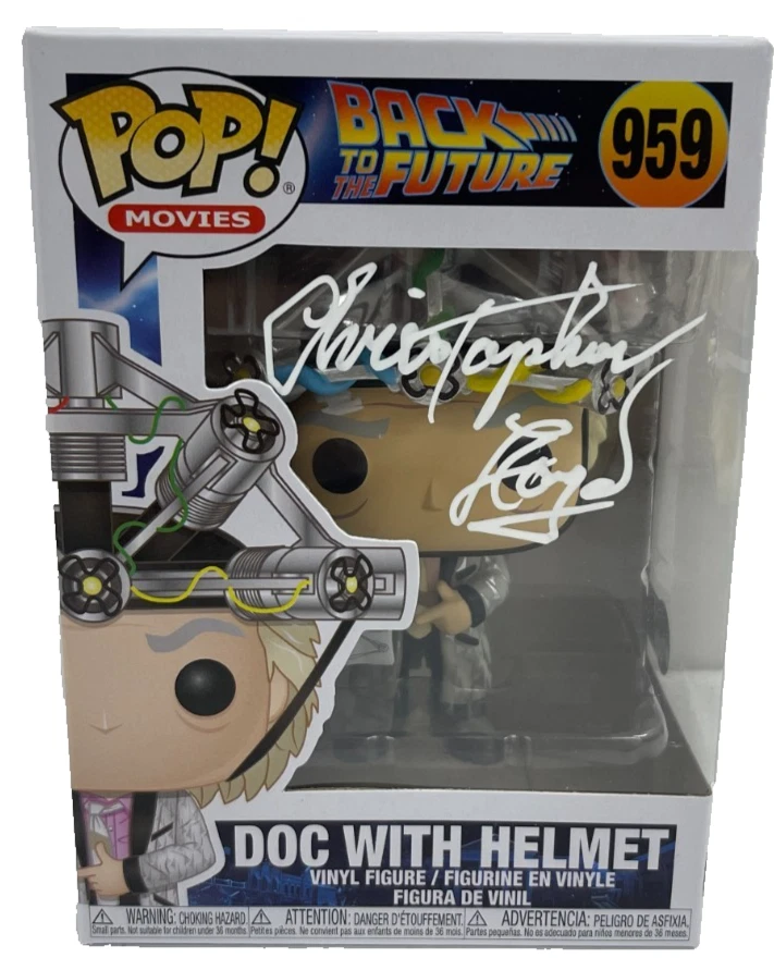 Christopher Lloyd Signed Back to the Future Doc Brown Funko Autograph Beckett