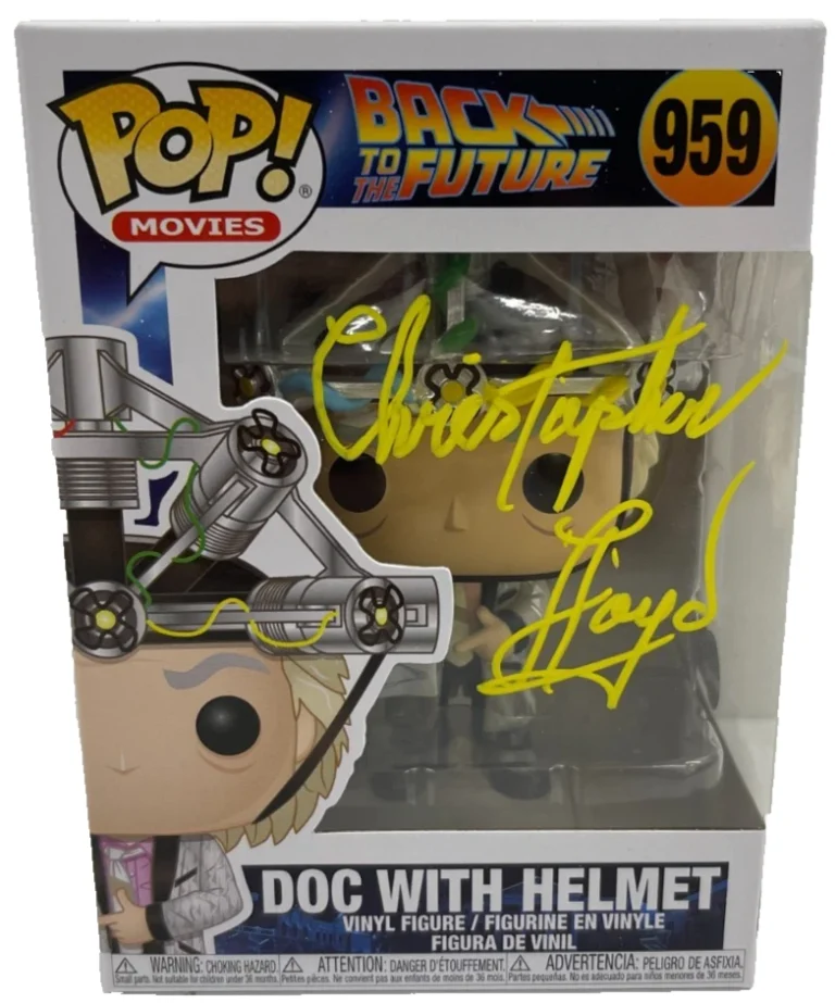 Christopher Lloyd Signed Back to the Future Doc Brown Funko Autograph Beckett