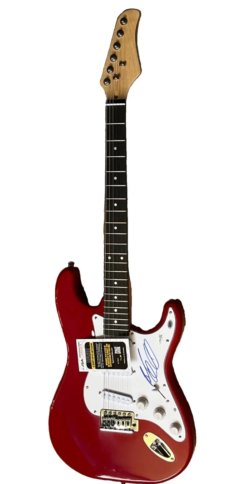 3 DOORS DOWN BRAD ARNOLD SIGNED AUTOGRAPH ELECTRIC GUITAR JSA COA KRYPTONITE