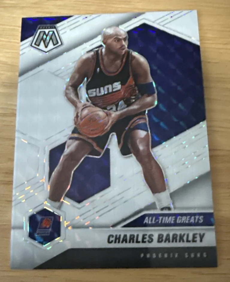 2021 Panini Mosaic Prizm Charles Barkley #28 WHITE MOSAIC 14/25 ALL TIME GREATS