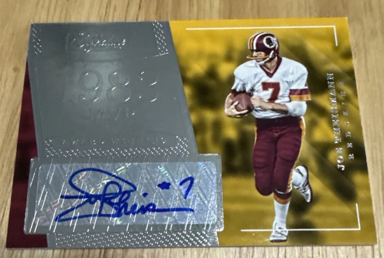 JOE THEISMANN 2016 DONRUSS SIGNATURE SERIES AWARD WINNERS 1983 MVP AUTO