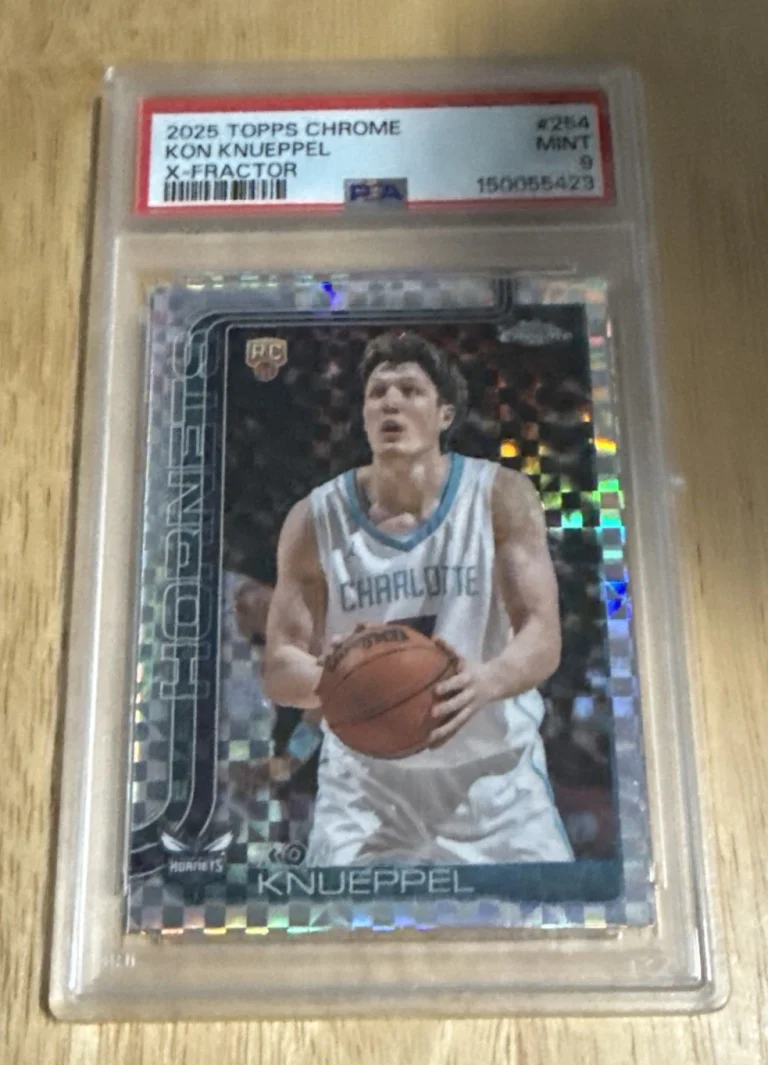 2025 Topps Chrome Kon Knueppel X Fractor #254 PSA 9