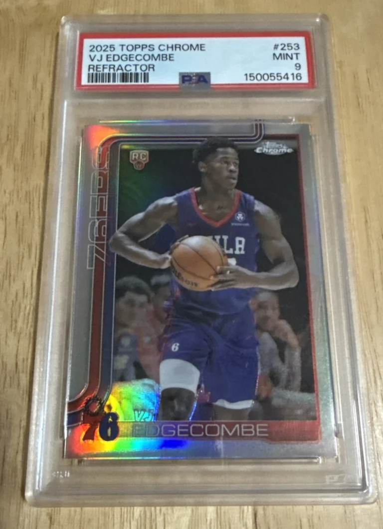 2025 TOPPS CHROME REFRACTOR #253 VJ EDGECOMBE PSA 9