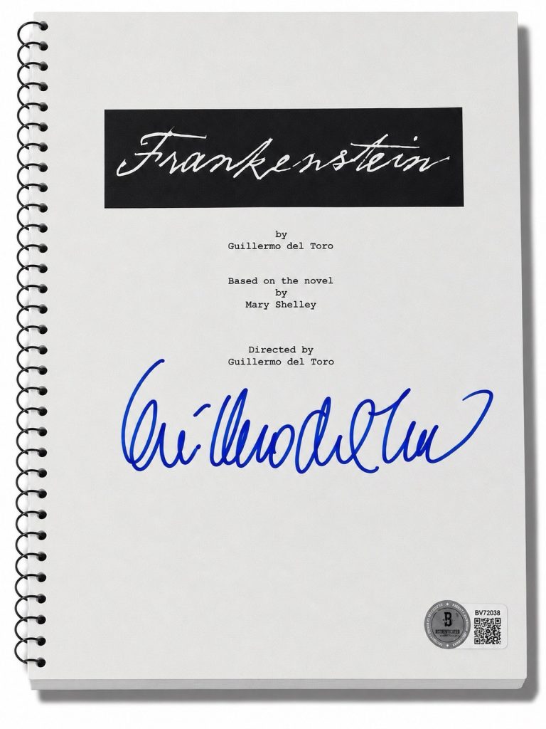 Guillermo del Toro Signed Autograph Frankenstein Full Script Screenplay Beckett