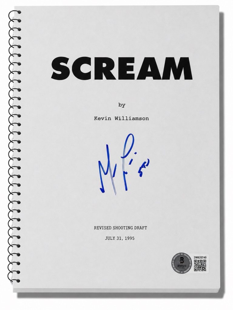 Matthew Lillard Signed Autograph Scream Full Movie Script Screenplay Beckett BAS