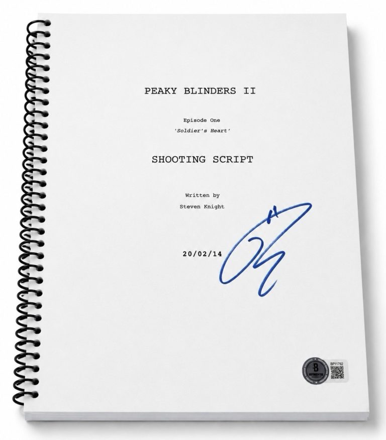 Tom Hardy Signed Autograph Peaky Blinders Full TV Episode Script Beckett BAS