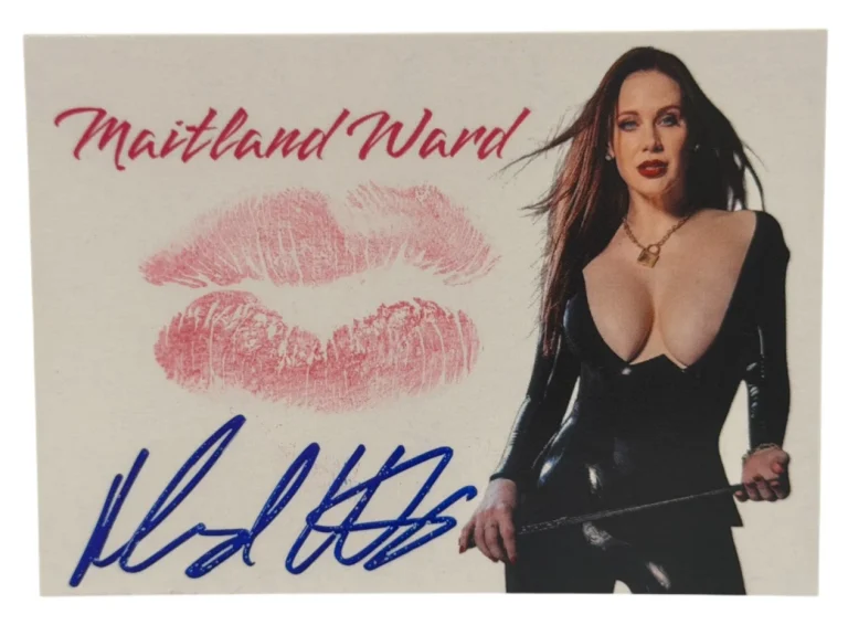 Maitland Ward Signed Kiss Card Adult Star Autograph Kiss Print Beckett Witness