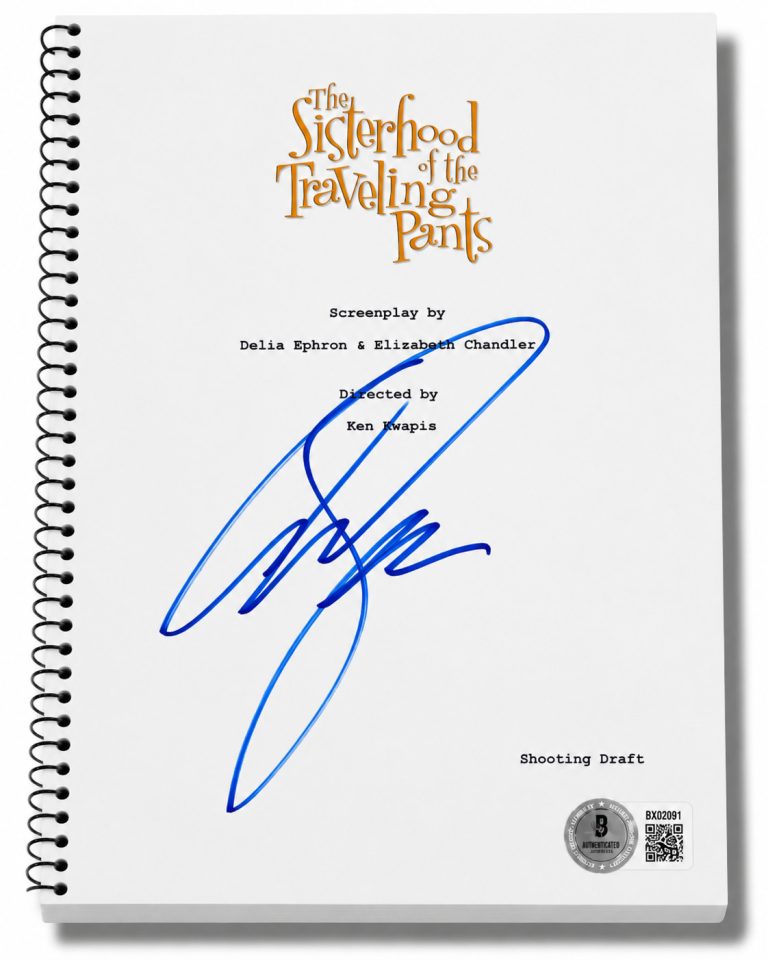 Amber Tamblyn Signed Autograph The Sisterhood of the Traveling Pants Script BAS