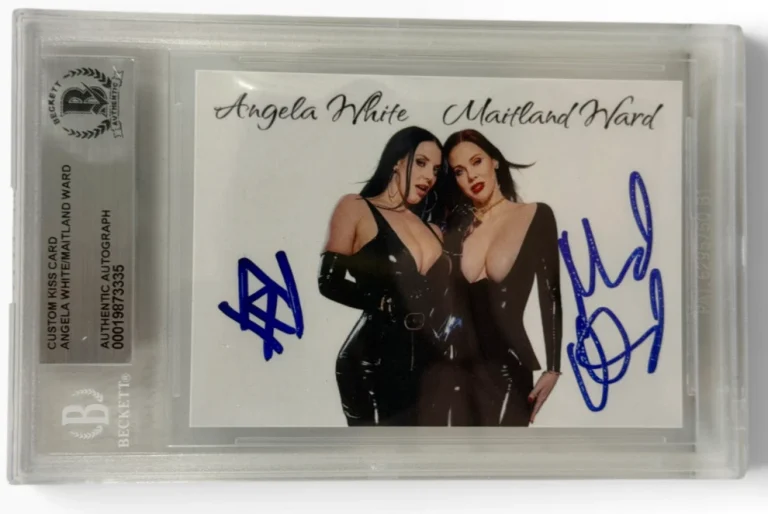 Angela White Maitland Ward Signed Trading Card Adult Star Autograph Beckett