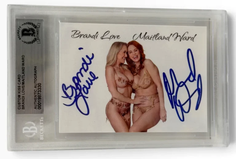 Brandi Love Maitland Ward Signed Trading Card Adult Star Autograph Beckett