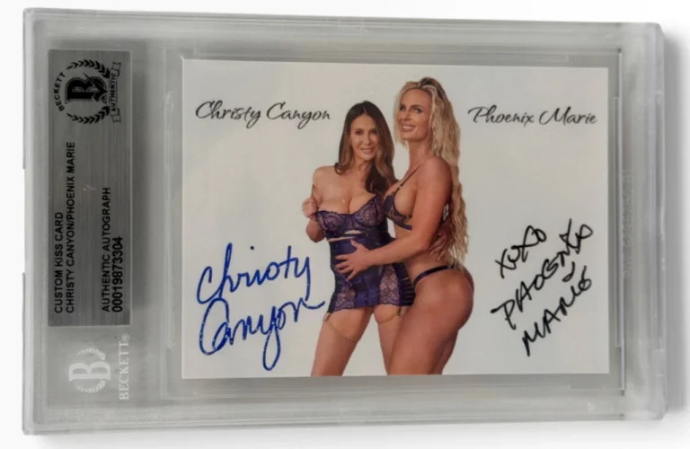 Phoenix Marie Christy Canyon Signed Trading Card Adult Star Autograph Beckett