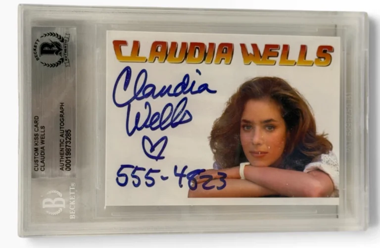Claudia Wells Signed Trading Card Back to the Future Autograph Inscript Beckett