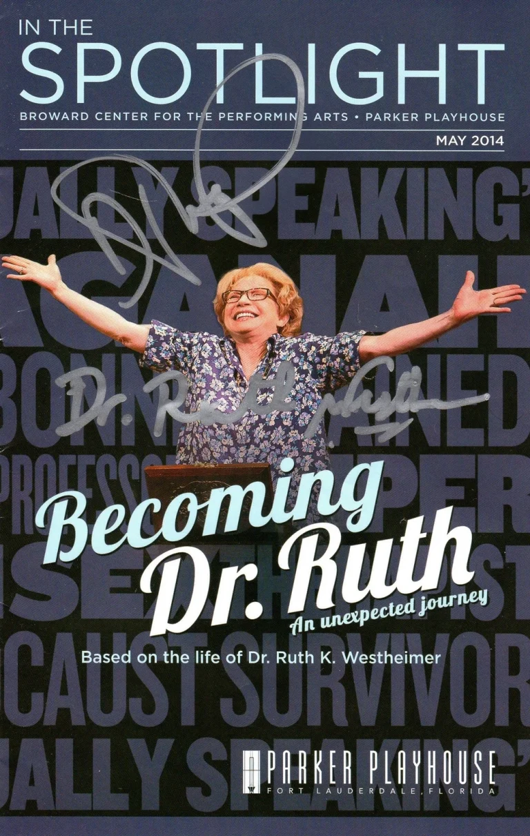 Actress Debra Jo Rupp Dr Ruth Westheiner Becoming Dr Ruth Signed Program Booklet
