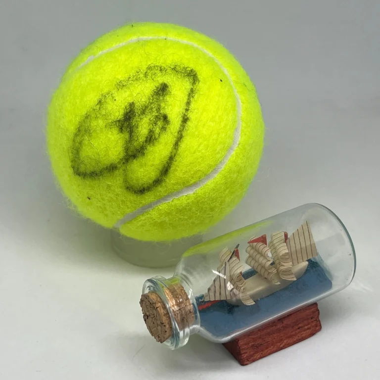 Novak Djokovic signed Wilson Tennis Ball JSA COA Rare Bold Auto 3465