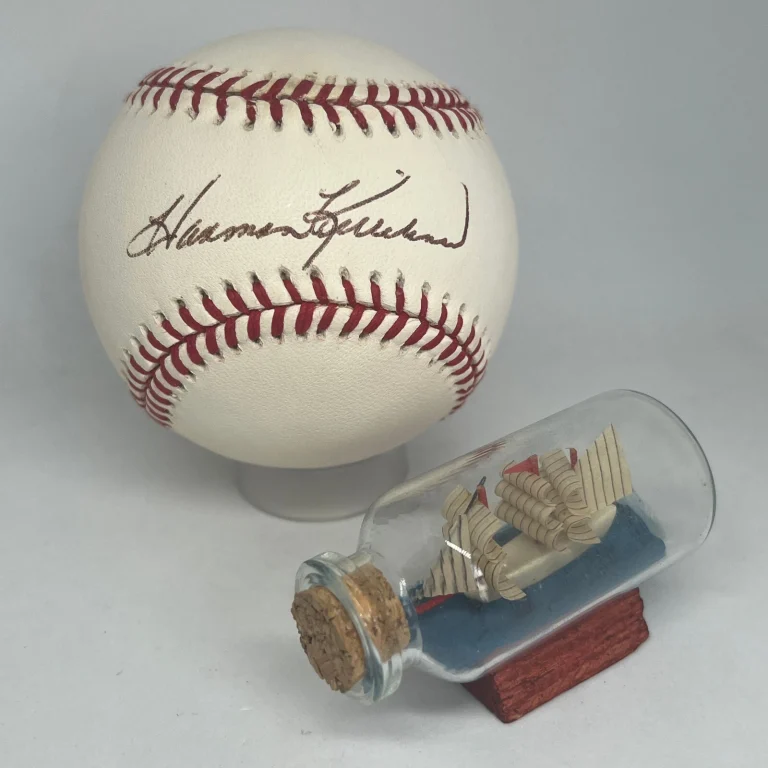 Harmon Killebrew signed Rawlings OAL Baseball JSA COA Twins HOF Auto A3494