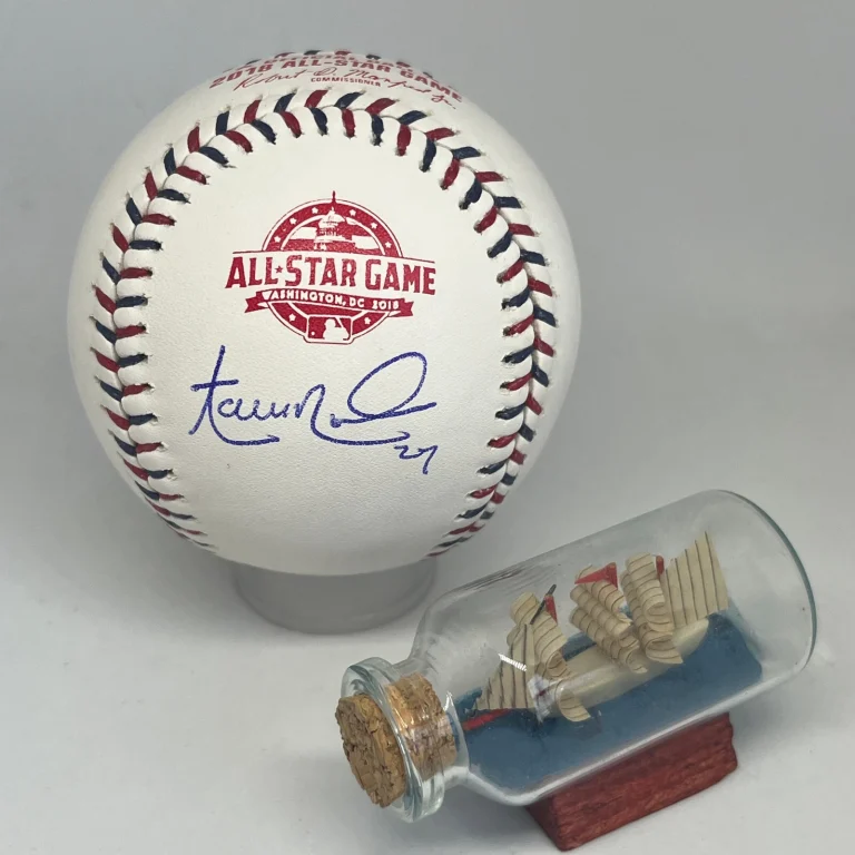 Aaron Nola signed Rawlings 2018 All Star Logo Baseball JSA COA Phillies A3530