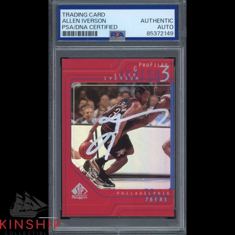 Allen Iverson signed 1997-98 Upper Deck SP Card PSA DNA Slabbed Auto C3559