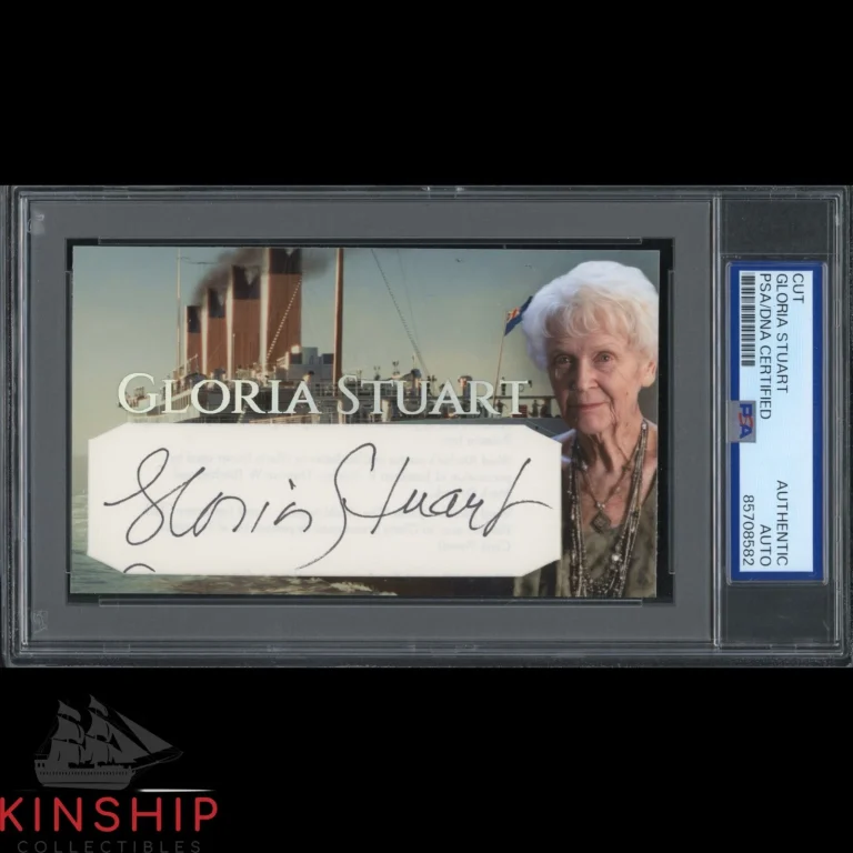 Gloria Stuart signed Cut 3x5 Custom Card PSA DNA Slab Titanic Auto C5695