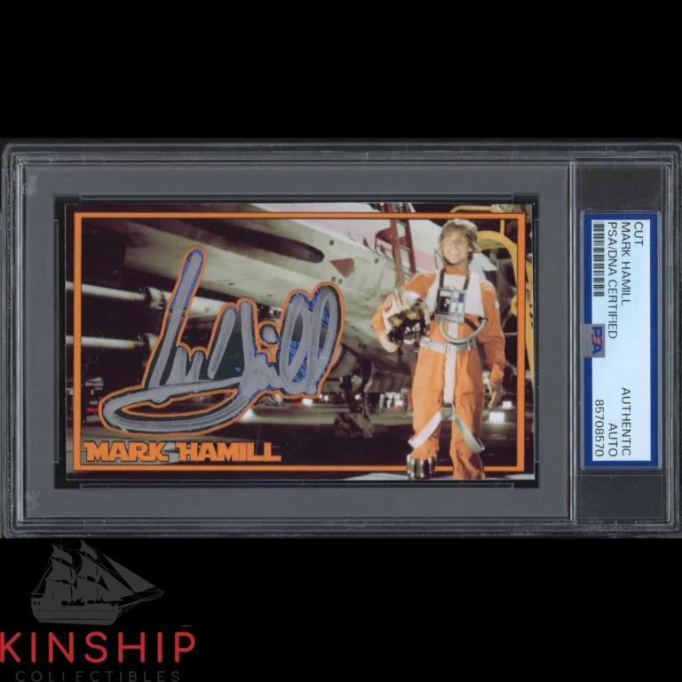 Mark Hamill signed Cut 3x5 Custom Card PSA DNA Slab Star Wars Auto C5796