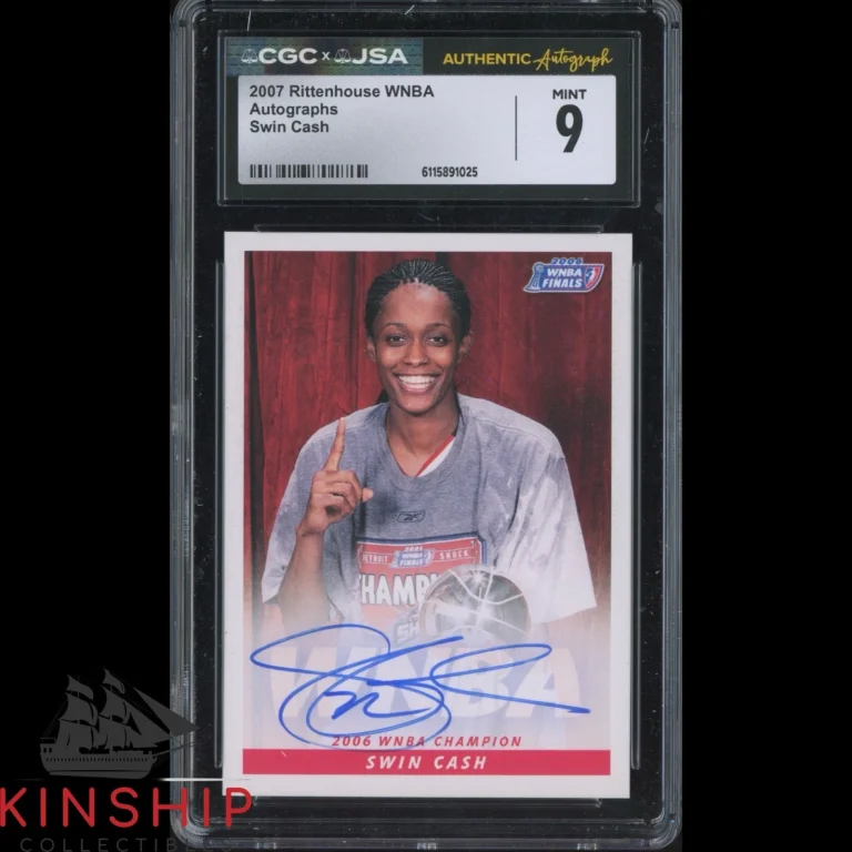 Swin Cash signed 2007 Rittenhouse WNBA Trading Card JSA CGC Slab Auto C5894
