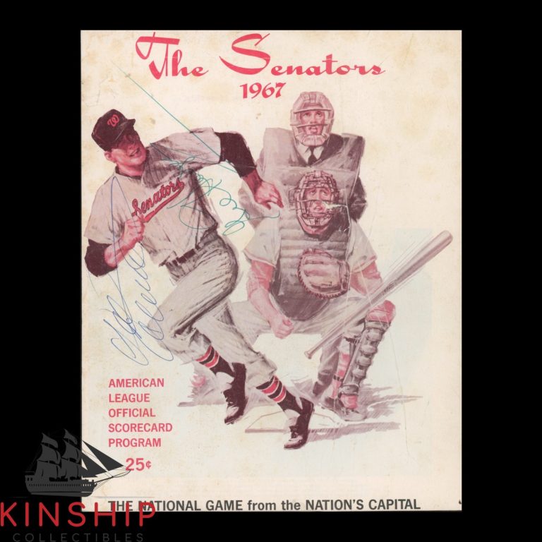 Gil Hodges signed Program Cover JSA LOA Rare Baseball Dodgers HOF Auto Z2556