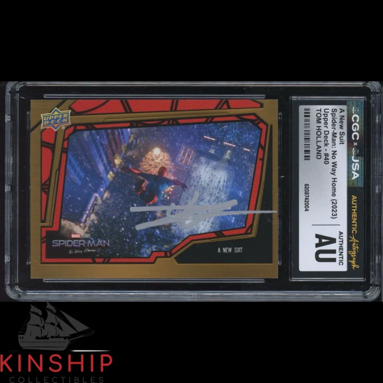 Tom Holland signed 2023 UD Spider-Man Trading Card JSA CGC Slab Auto C6501