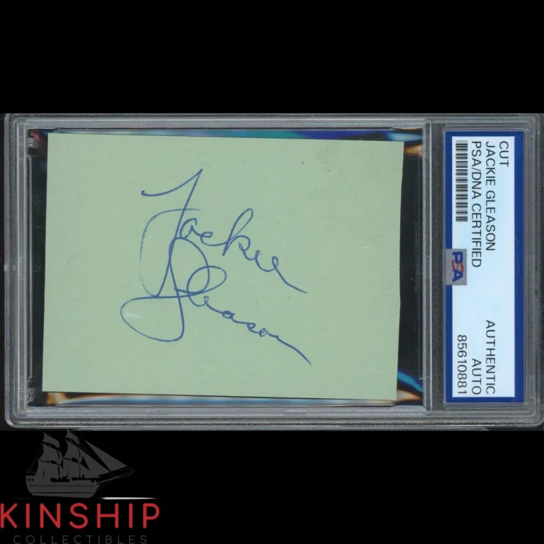 Jackie Gleason signed Cut PSA DNA Slab Honeymooners Actor Auto C6503