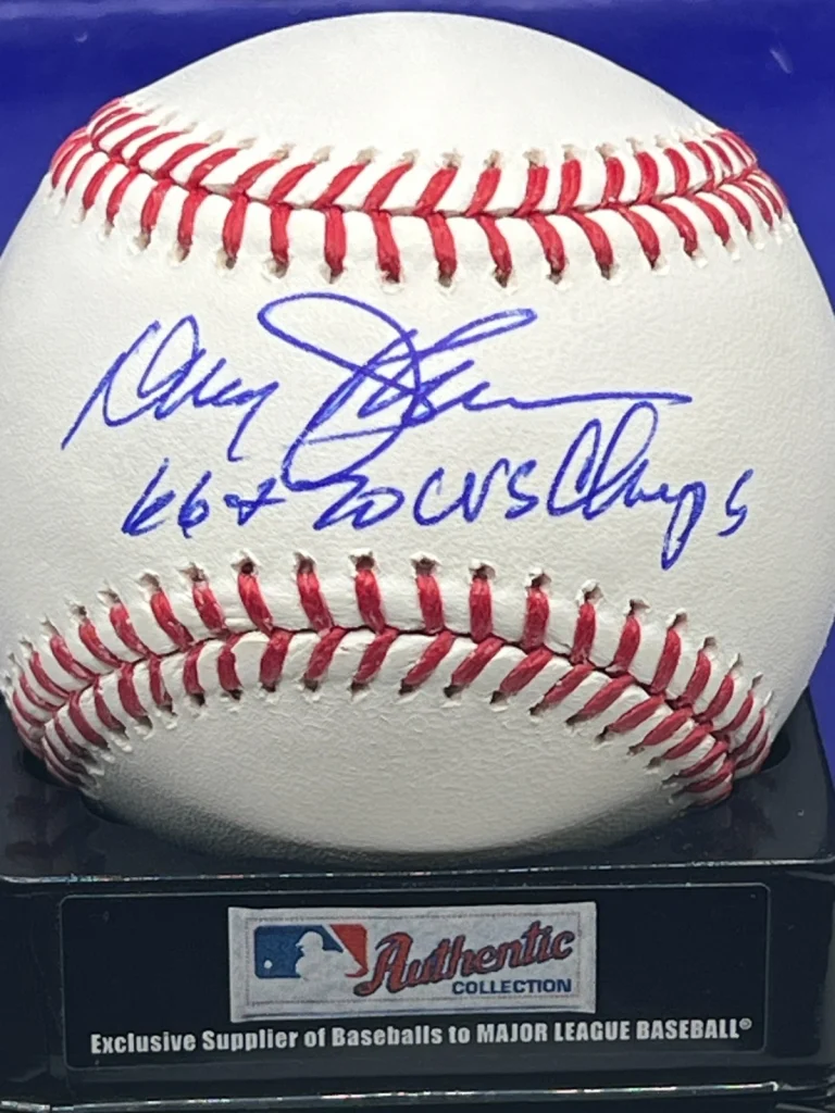 DAVEY JOHNSON BALTIMORE ORIOLES 66 & 70 WS CHAMPS BECKETT  SIGNED OML BASEBALL