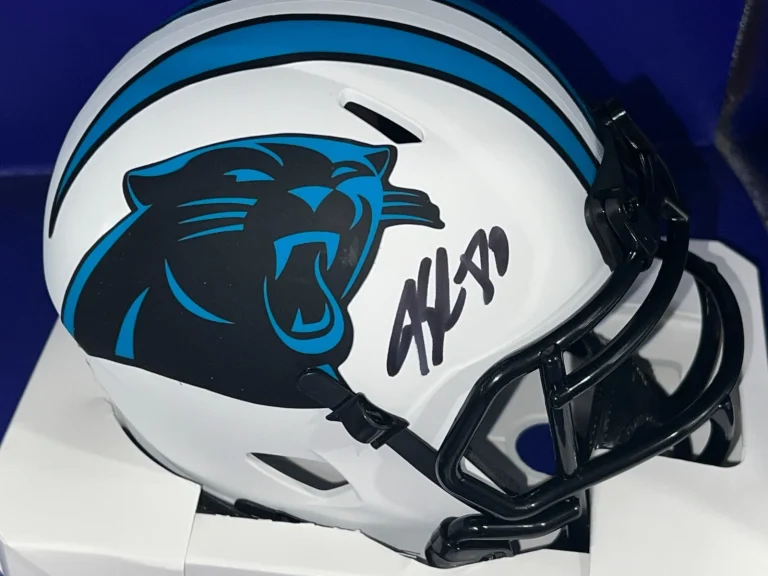 JEREMY SHOCKEY CAROLINA PANTHERS JSA AUTHENTICATED SIGNED LUNAR ECLIPSE MINI