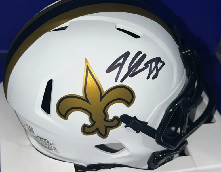 JEREMY SHOCKEY NEW ORLEANS SAINTS JSA AUTHENTICATED SIGNED LUNAR MINI HELMET