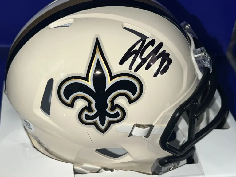 JEREMY SHOCKEY NEW ORLEANS SAINTS JSA AUTHENTICATED SIGNED RETRO MINI HELMET