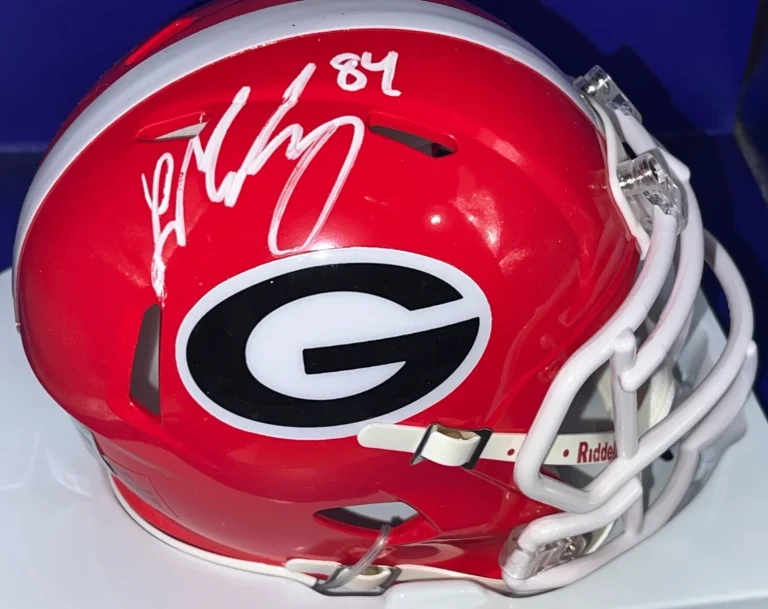 LADD MCCONKEY GEORGIA BULLDOGS BECKETT AUTHENTICATED SIGNED MINI HELMET