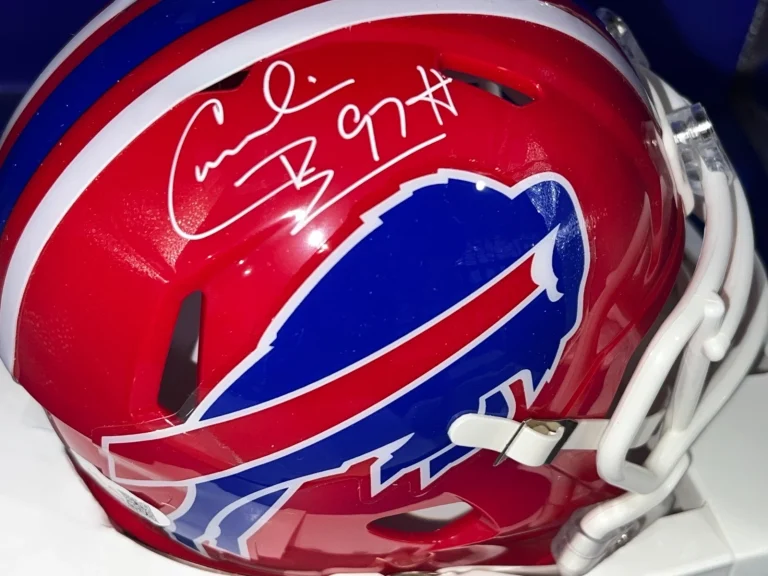 CORNELIUS BENNETT BUFFALO BILLS  JSA AUTHENTICATED SIGNED MINI HELMET