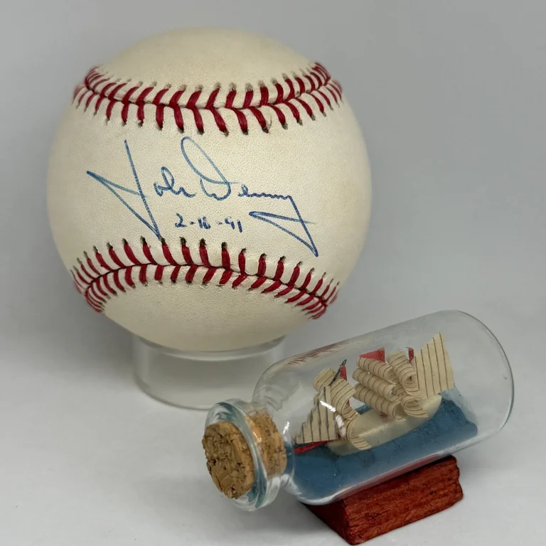 John Denny signed Rawlings ONL Baseball JSA COA Phillies Cy Young Auto A4666